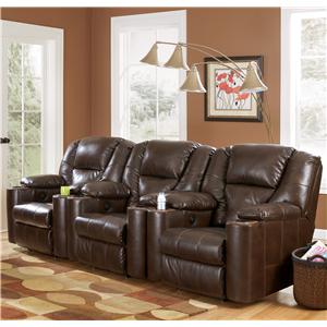 Signature Design by Ashley Paramount DuraBlend� - Brindle 3-Piece Home Theater Group
